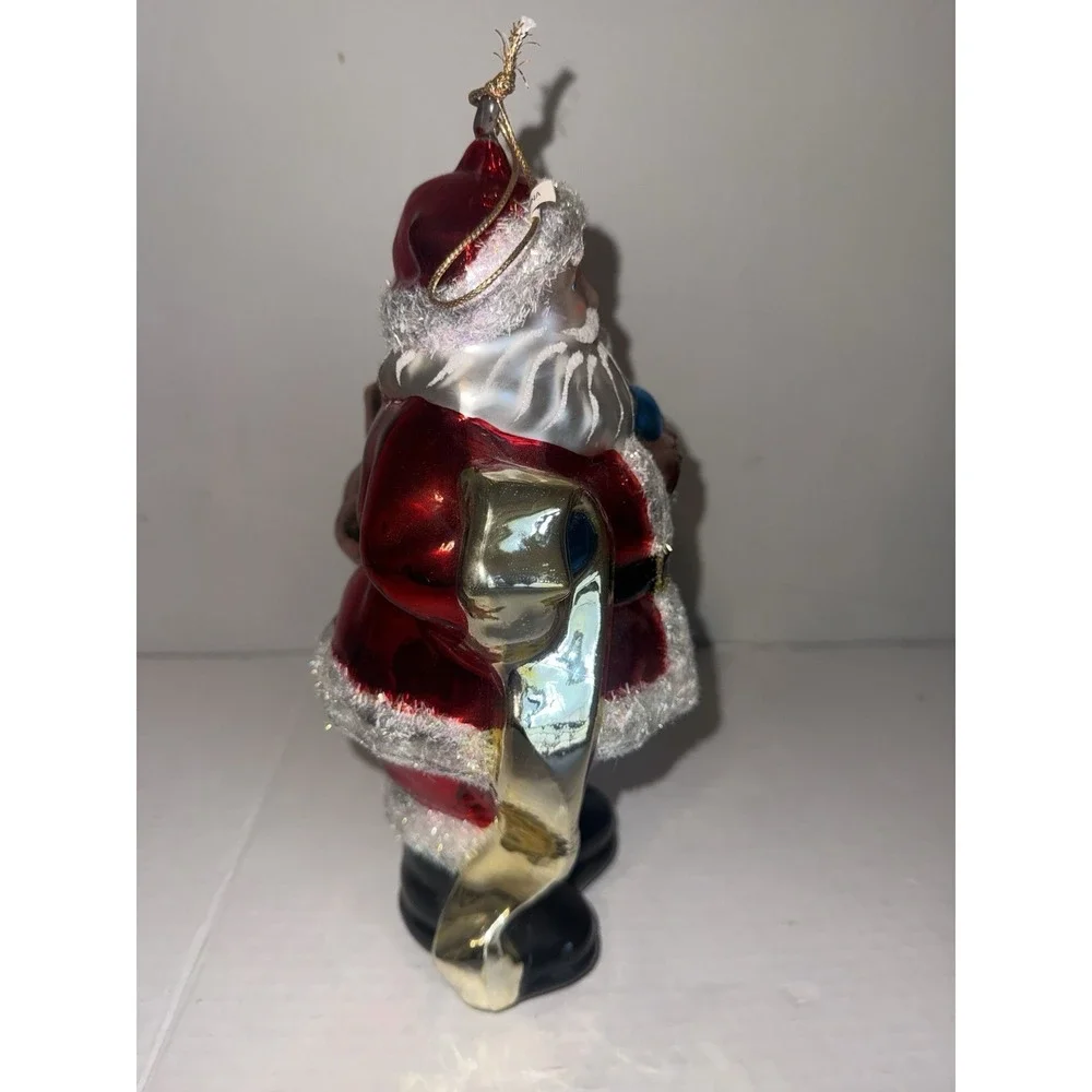 Christopher‎ Radko Hand Blown Glass Santa Christmas Ornament 11 Inches Large